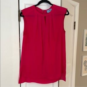 CeCe by Cynthia Steffe Pink Sleeveless Blouse – Keyhole Back – Sz Smal